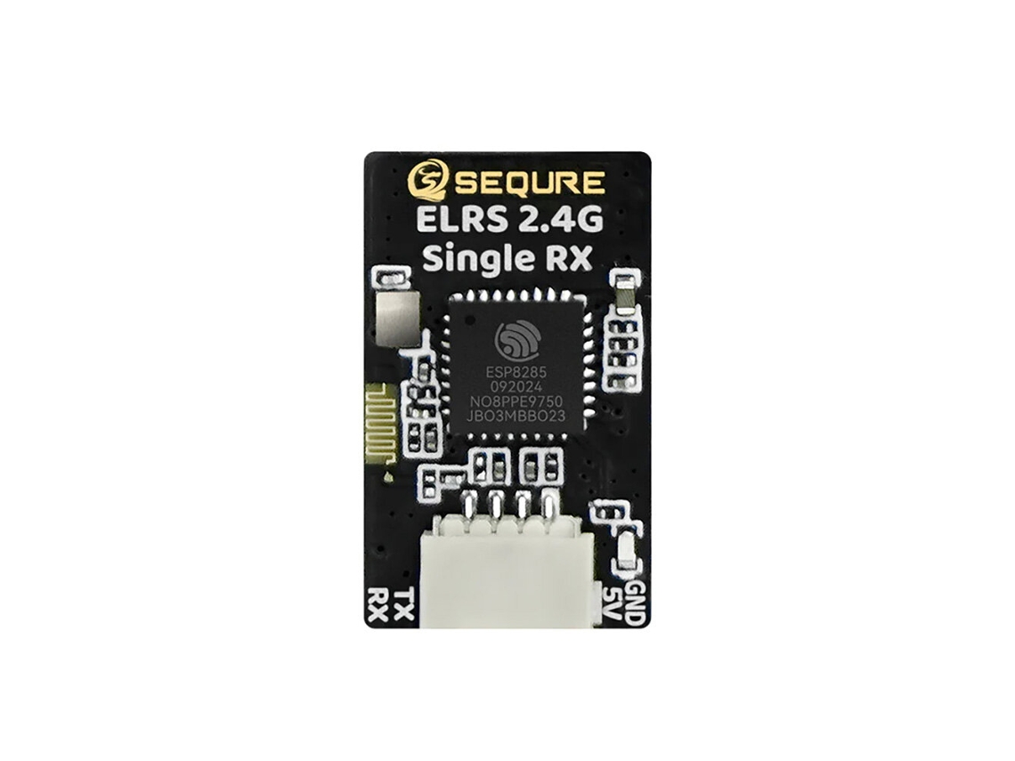 2.4g Elrssequre Elrs 2.4ghz Receptor Único Rx Antena Única Largo Alcance Alta Frecuencia De Actualización Para Drones De Carreras Fpv Ala Fija