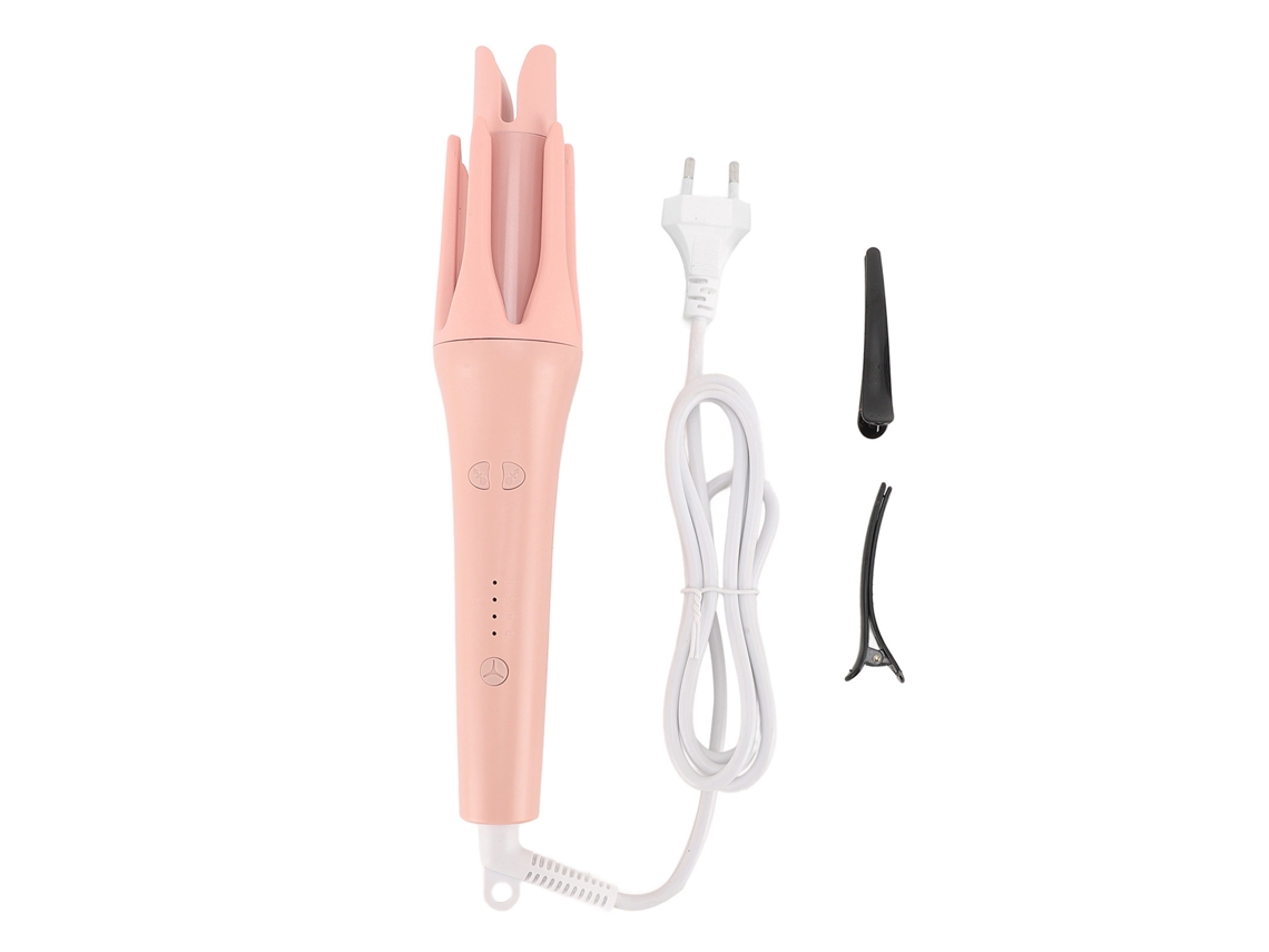 Plancha De Rizos Automática 32mm Varilla Giratoria De Aleación Para Maquillaje Viaje Con Plug Eu