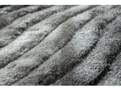 Alfombra Moderno Flim 006-B1 Lanudo, Olas - Structural Gris (120 x 160 cm)