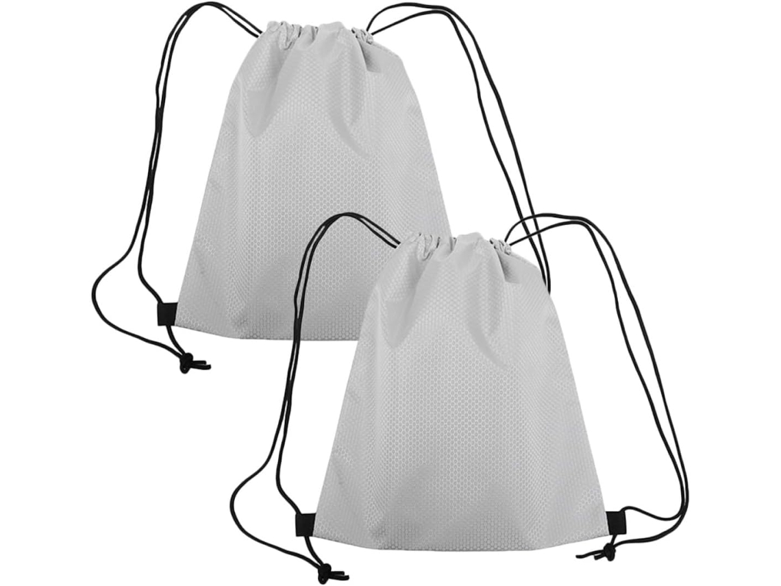 Mochila deportiva impermeable de gran capacidad con cordón ajustable, juego de 2 piezas.