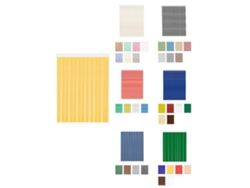 Cortinas De Exterior Impermeables – Cortinas Antimoscas Para Terrazas Y Porche Diana - Amarilla Cristal 110 X 240 Cm
