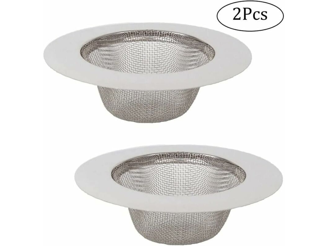 2 Coladores De Acero Inoxidable Para Fregadero De Cocina, Aptos Para Fregadero, Baño, Lavabo Y Bañera.