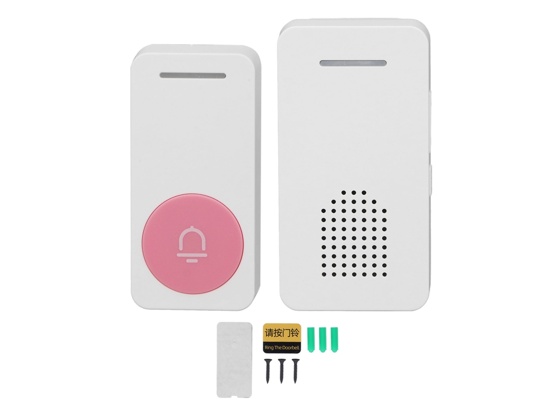 Kit De Timbre Inalámbrico De Largo Alcance De 200 M, 5 Niveles De Volumen, Resistente Al Agua Para Uso Doméstico.