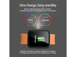 Pulsera Inteligente Con Monitorización De Frecuencia Cardíaca Y Presión Arterial Bluetooth (naranja)