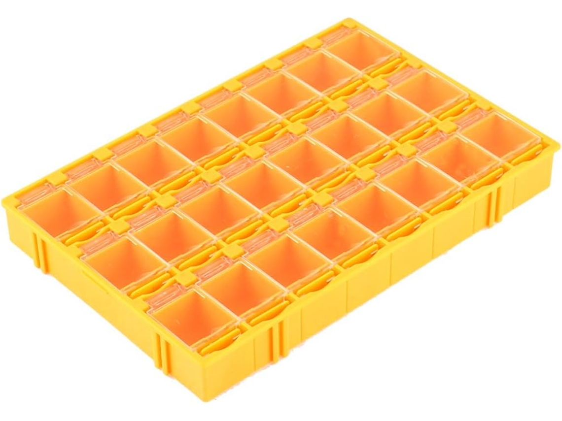 Cajas De Almacenamiento De Plástico De 24 Compartimentos Para Componentes Electrónicos (e20b4ecbc...