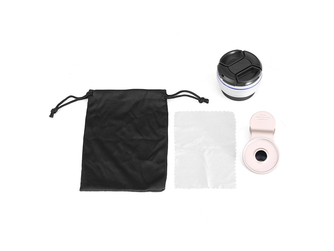 Kit De Lentes Para Teléfonos Móviles Externa (0.45x Ultra Angular 12x Macro) Universal Plata