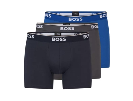 Pack de 3 Boxers Hombre HUGO BOSS (S - Algodón - Negro)