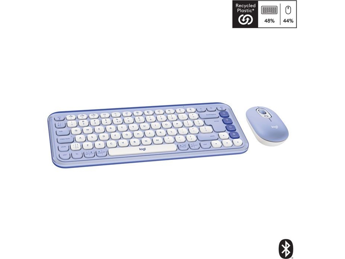 Combo De Íconos Logitech Pop, Lila Us Intl