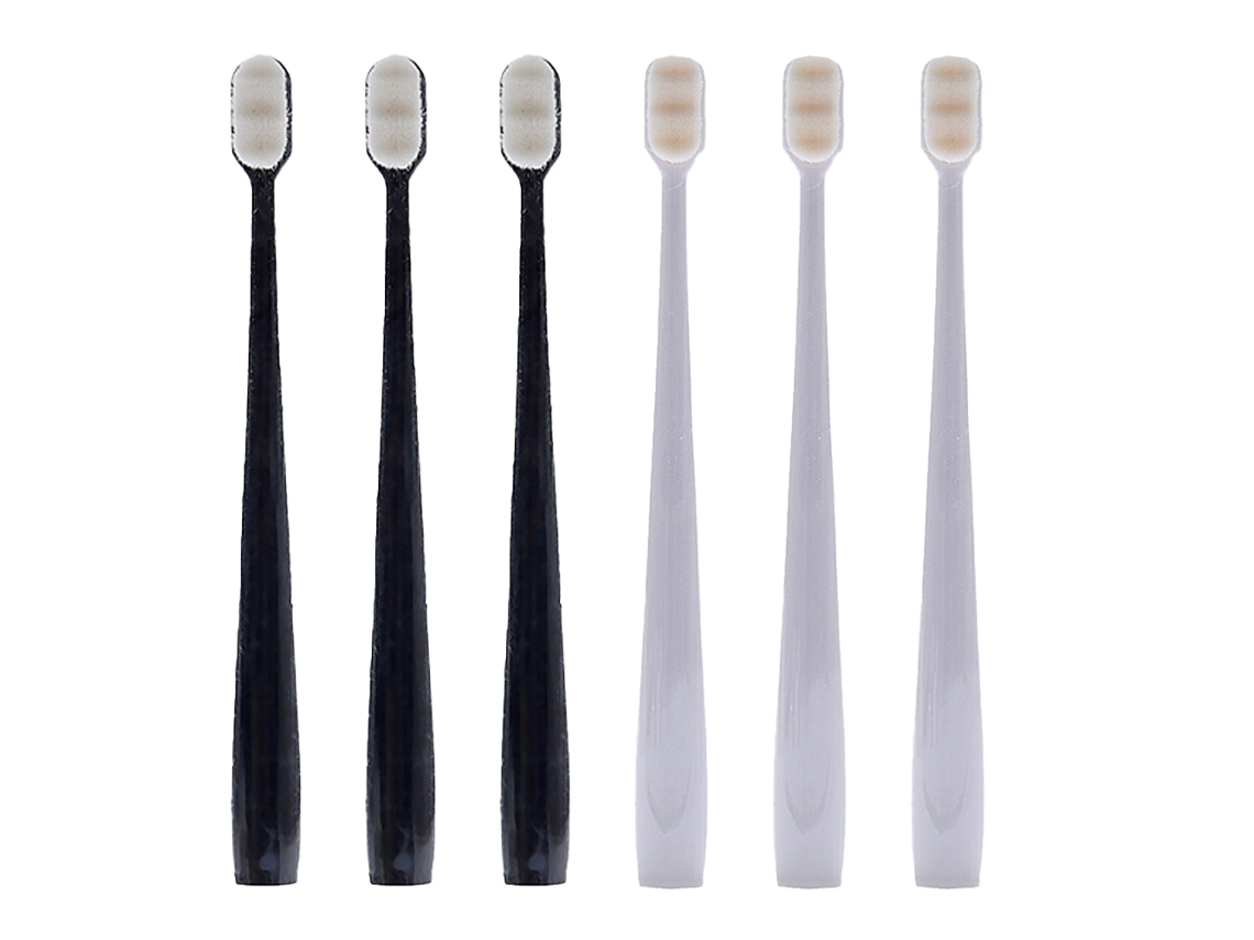 Cepillo de dientes extrasuave para adultos (paquete de 6) cepillos de dientes manuales para proteger las encías sensibles
