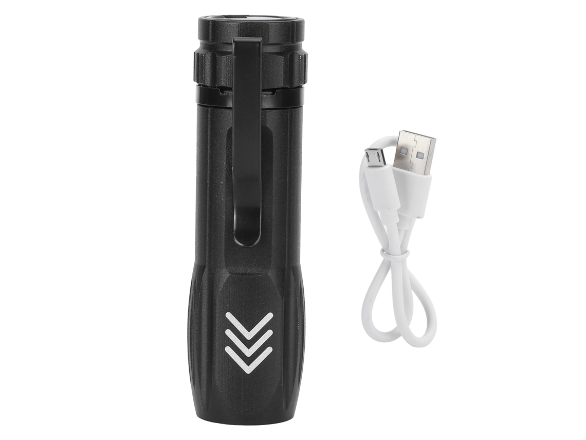 Rebe-linterna Pequeña Super Brillante Recargable Por Usb Impermeable Y Ajustable