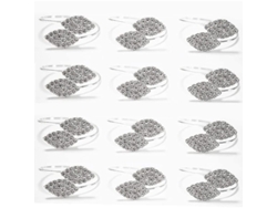 Juego De 12 Anillos Para Servilletas De Aleación Delgada, Decoración Ideal Para Mesa En Ocasiones Formales E Informales