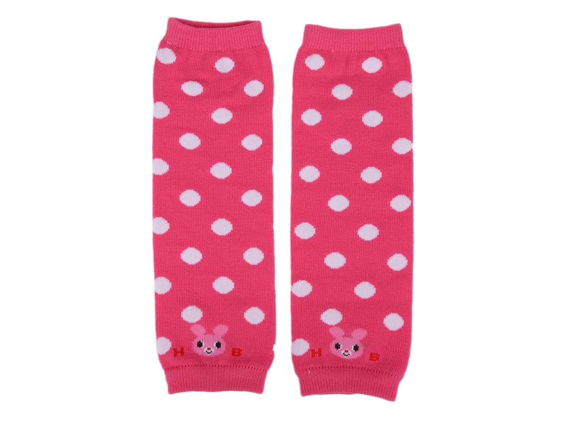 Coxões Para Bebê Anti-derrapante Respirável Algodão Leg Warmers Unissex Rosa Ponto