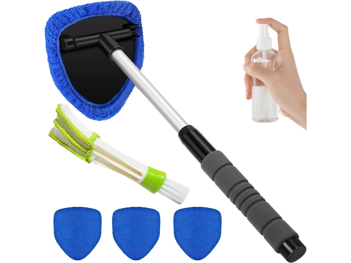 Limpiacristales Para Automóviles Con Mango Retráctil: Una Herramienta De Limpieza Adecuada Para Coches, Camiones, Autocaravanas Y Ventanas Del Hogar.