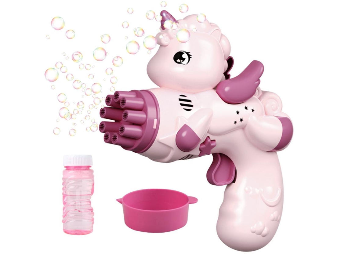 Bjww-máquina De Bolhas Automática Com 9 Orifícios E Luz, Brinquedo De Verão Para Crianças, Presente De Aniversário E Festas