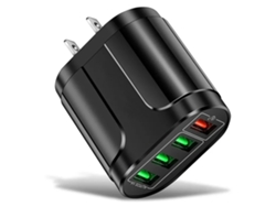 Cargador Usb De 4 Puertos De Carga Rápida, Bloque De Energía Ignífugo Y Retardante De Llama