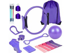 Set De Pilates De 18 Piezas Para Tonificar Y Adelgazar (Morado)  DIGITALLAB