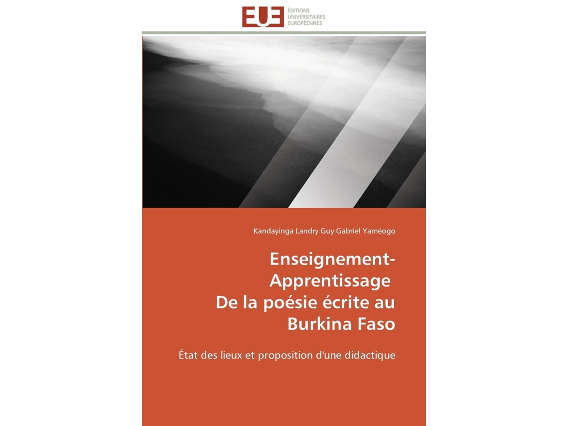 Libro Enseignement-apprentissage De La Poésie Écrite Au Burkina Faso De Gabriel Yameogo-k (inglés)