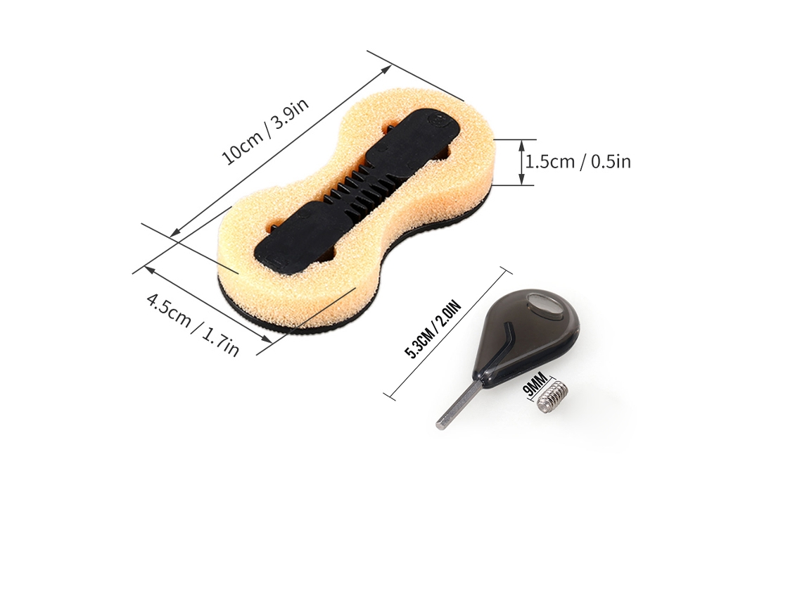 Kit 3 Plugues De Caixa De Aleta Fusion Fcs Chave E Parafusos 9mm Para Prancha De Surf
