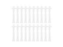 20pcs Palillos Depilatorios De Cera Desechables 2 En 1 De Doble Extremidad Multifunción