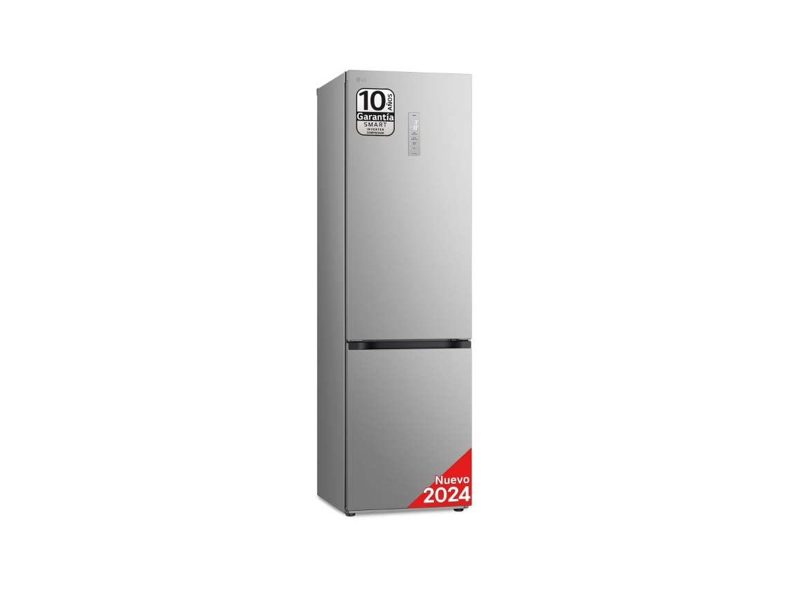 Refrigerador y congelador independiente LG GBV5250EPY de 387 L en acero inoxidable