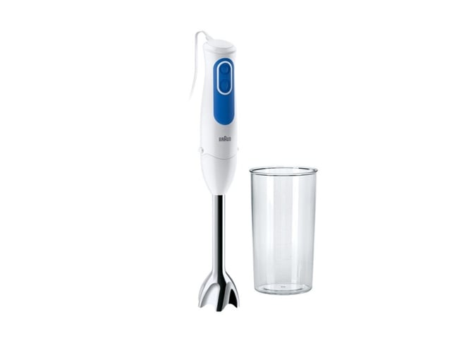 Batidora de mano + accesorios BRAUN MQ3000WH Smoothie (700 W - Blanco)