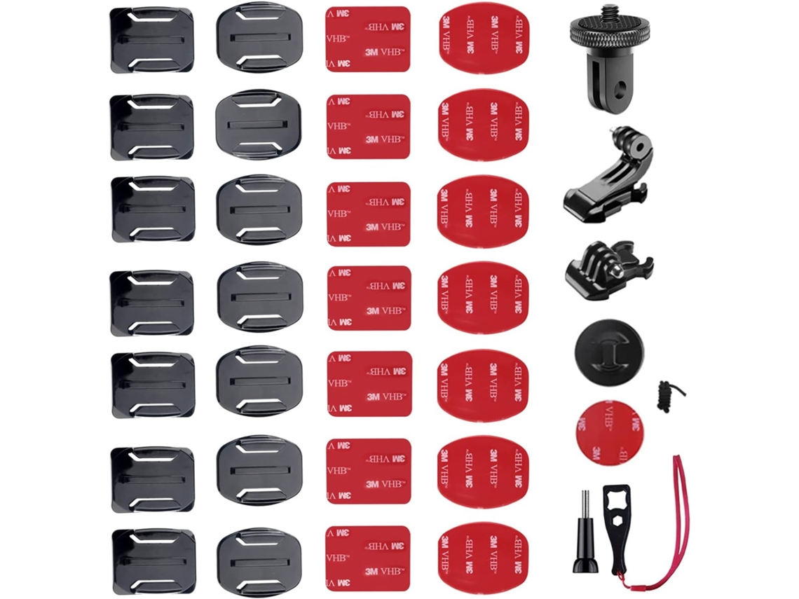 Kit de soportes para casco para GoPro y otras cámaras de acción Eifson (35 piezas)