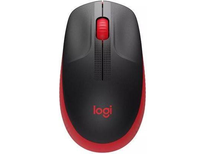 Ratón LOGITECH M190 (Inalámbrico - Casual - 1000 dpi - Rojo)