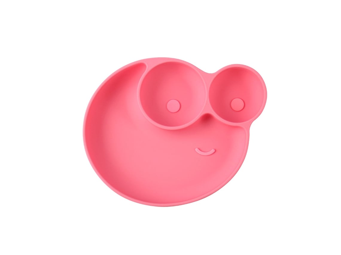 Pratos De Silicone Cor-de-rosa Para Bebês: Não Adesivos, Separados, Sem Bpa, Adequados Para Blw (desmame Automático Do Bebê).
