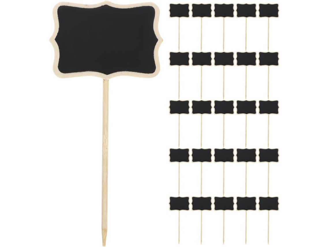 Mini Pizarras De Madera Multicolor, Multifuncionales Y Fáciles De Limpiar, Paquete De 40 Unidades.