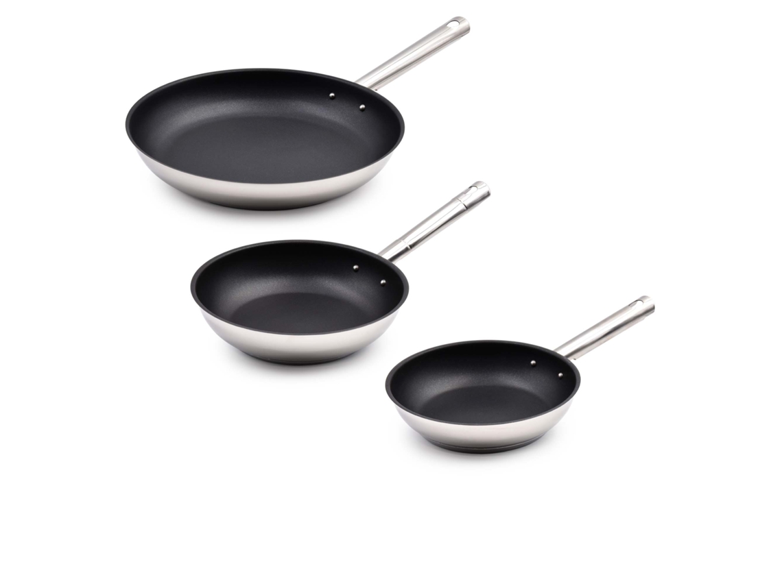 Sartenes Antiadherentes CELAR Inox (3 Piezas - 20 cm + 22 cm + 28 cm)
