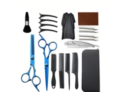 Kit de 19 tijeras para cortar el cabello, para uso en salones de belleza y barberías - Digitallab
