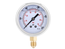 Manómetro Radial Profesional Ts-pgg604 De 70 Bar, 1/4 Bsp, De Acero Inoxidable Y Latón, Para Uso Doméstico E Industrial.