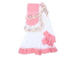 2026-funda Protectora Anti Polvo Para Lavadora Con Encaje 60x60x85cm Rosa Accesorio De Lavadora