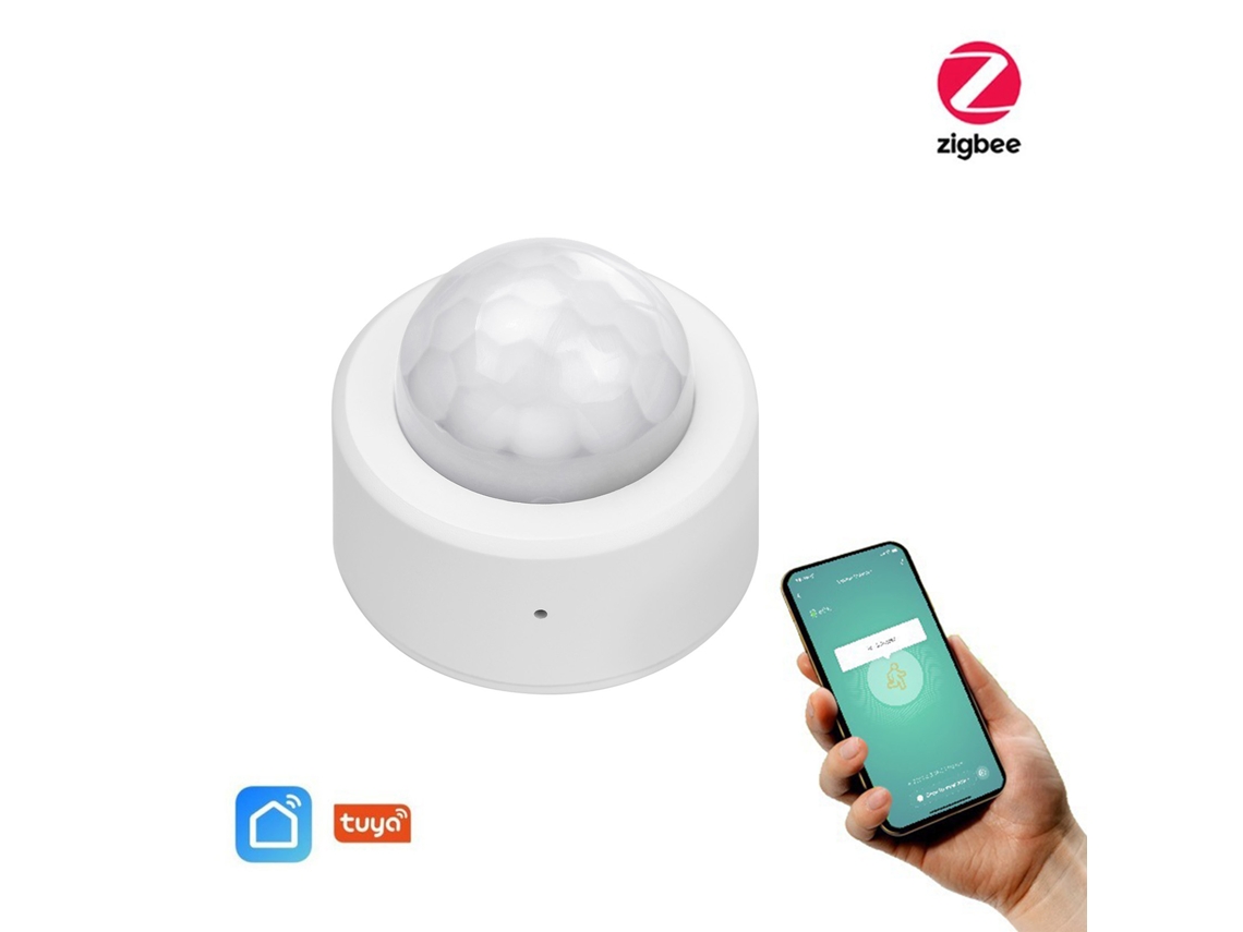 Veloriskku-sensor De Movimento Zigbee Com Alarme Pir 5m 120°, Controle App, Segurança Residencial, Monitoramento Em Tempo Real