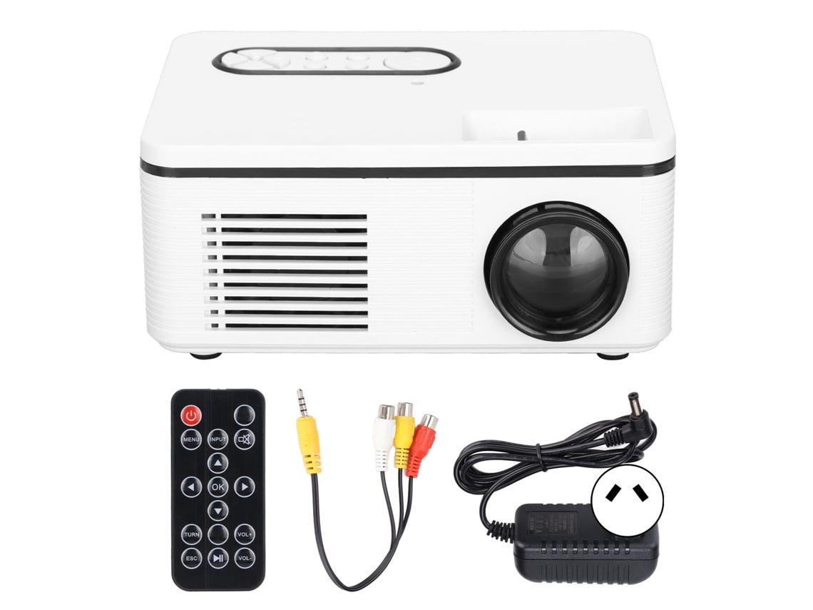 Miniproyector Led Portátil De Cine En Casa 1080p Para Entretenimiento En El Hogar Y Al Aire Libre Con Enchufe De 100-240 V.