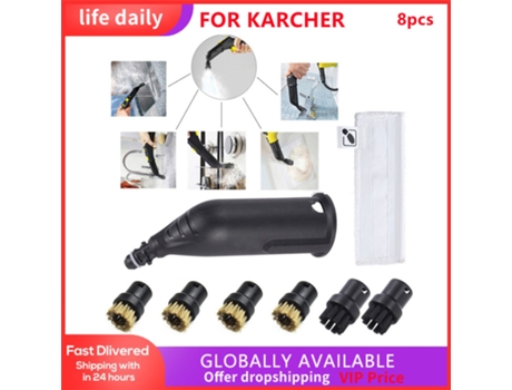 Accesorio de detalle de vaporizador, cepillos de boquilla de alambre X 4 para Limpiador de vapor Karcher, repuestos de aspiradora, accesorios