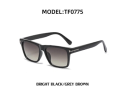 Gafas De Sol Tom Brand Tf Rectangulares 2022 Lujo Diseñador Alta Calidad Uv400 Popular Ins Para Mujer Y Hombre Uv400 Té Negro-gris