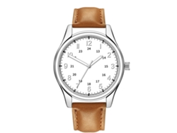 Reloj De Pulsera Casual Para Hombre Con Correa De Cuero Sintético, Estilo Moderno, Movimiento De Cuarzo (2)