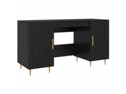 Mesa | Escritorio Roble negro 140 x 50 x 75 cm Madera tratada