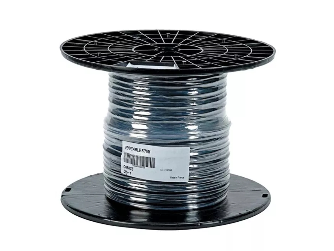 Cable eléctrico 5 hilos conductores. Longitud 75 metros Cable multi-conductor de 5 hilos para bajo voltaje(<30 Voltios). Ideal para conducir la RAIN BIRD