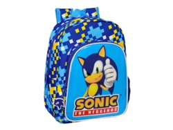 Mochila Escolar Sonic Speed 26 x 34 x 11 cm Azul