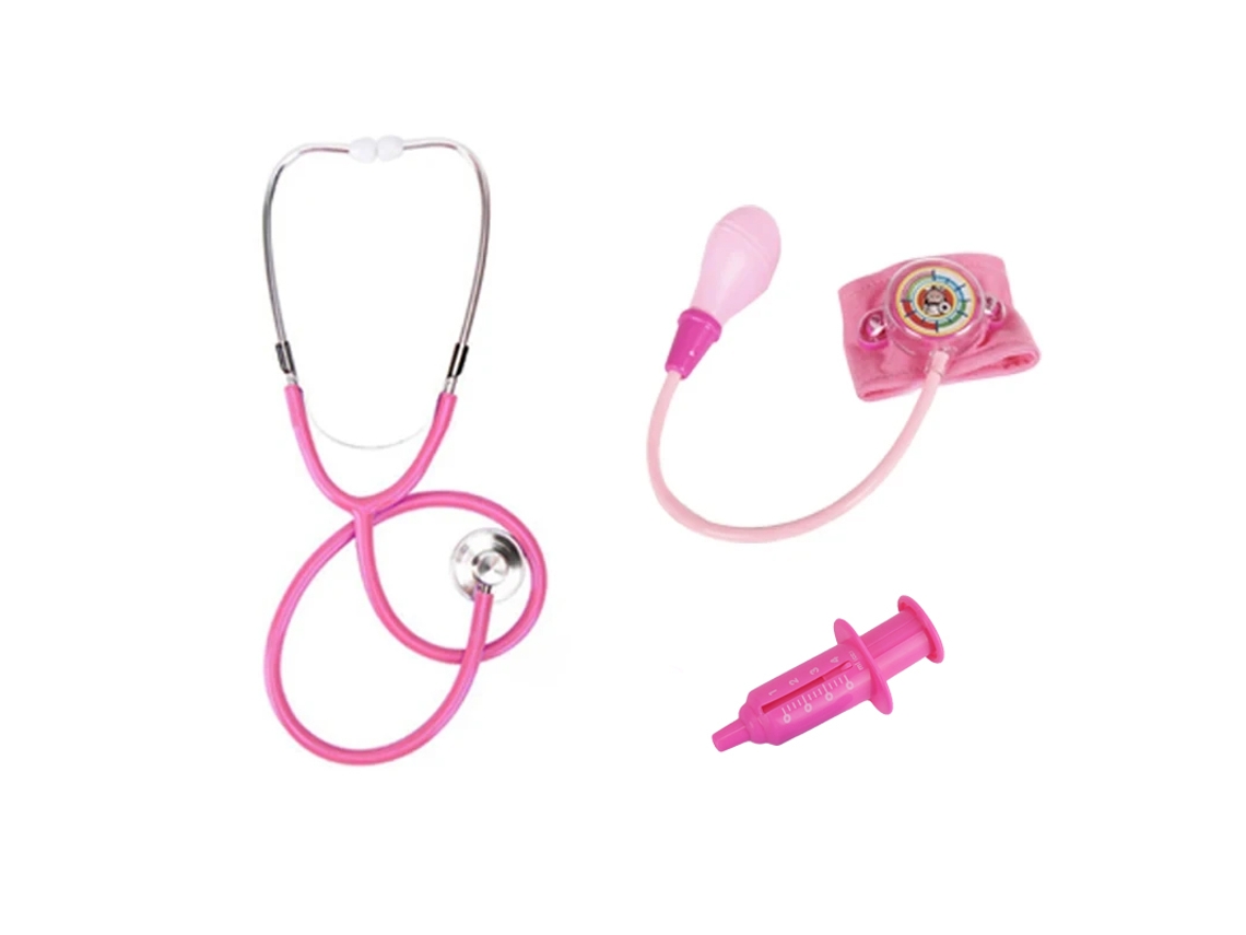 Rompecabezas de médico infantil de Mdug (3 piezas, rosa)