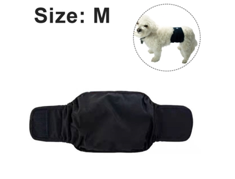 Paquete De 3 Pañales Para Perros Machos Bandas Lavables Para El Vientre Del Cachorro Superabsorbentes Y Cómodos ELKUAIE M