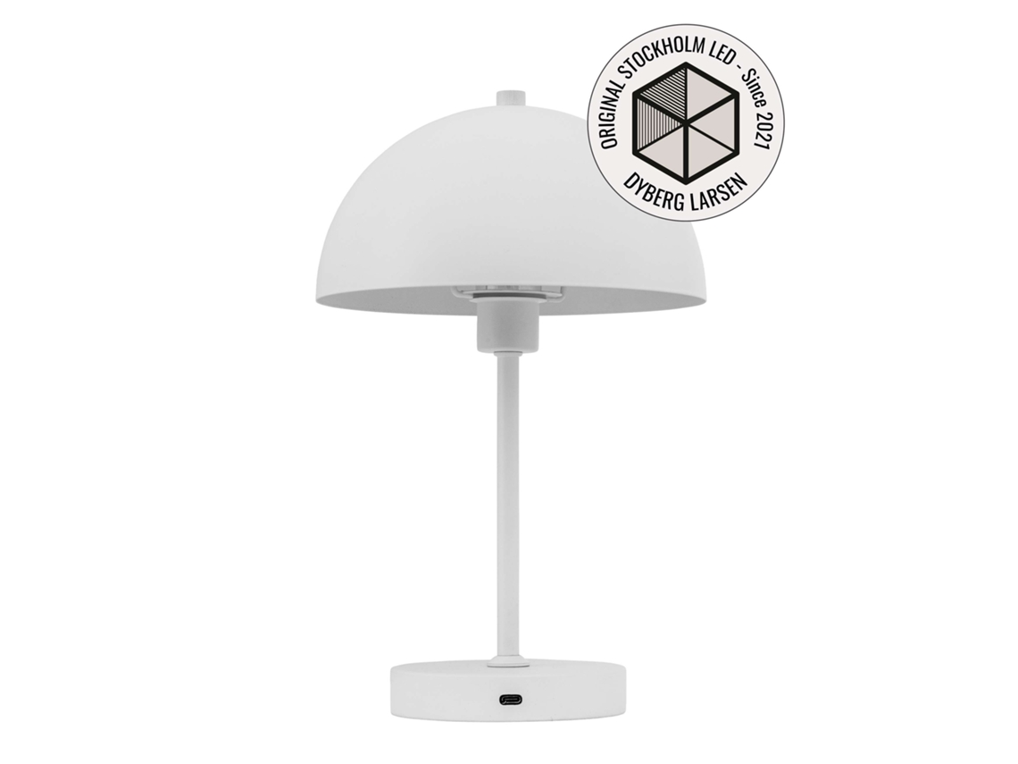 Lámpara de mesa LED Estocolmo blanca DYBERG LARSEN