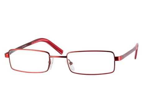 Monturas de Gafas ORTOPRIME Gafas Presbicia Montura Metálica Piel Sintética Rojo
