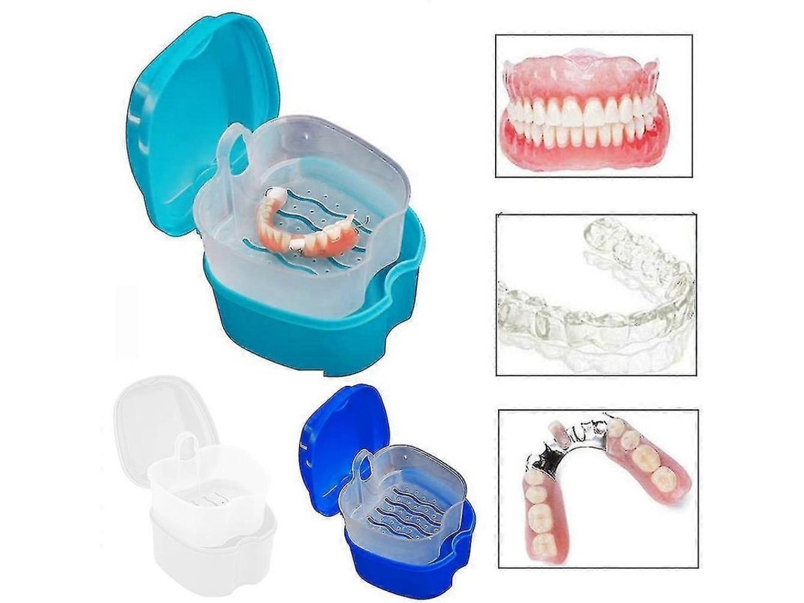 Estuches Para Prótesis Dentales, Estuche Para Retenedor De Ortodoncia, Almacenamiento De Dentaduras Postizas.