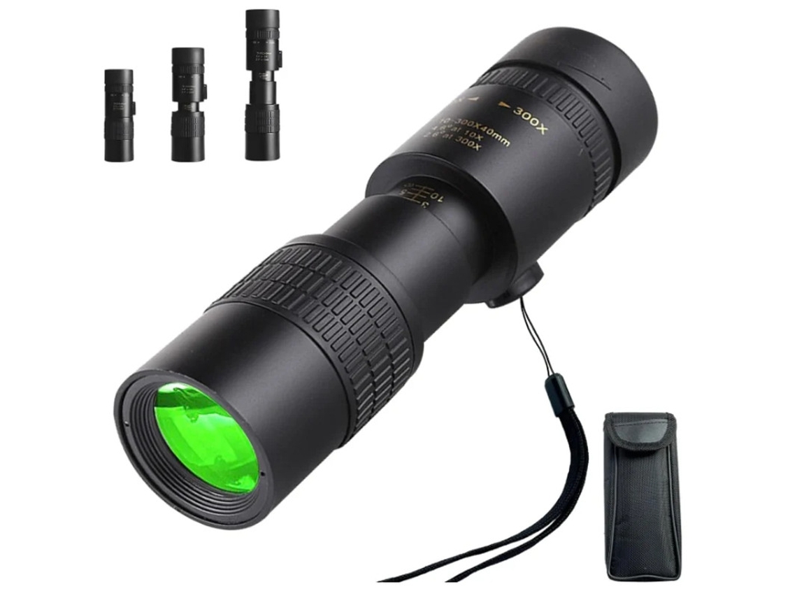 Monoculares 10x300x40 nuevos y mejorados para adultos, telescopio monocular de alta potencia con zoom y lentes Bak4 y FMC para los Juegos Olímpicos. Bestvite