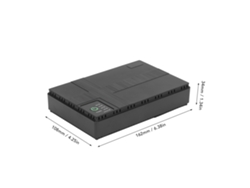 2026dz - Sistema de alimentación ininterrumpida (UPS) con batería de respaldo de 8800 mAh, 5 V, 9 V, 12 V, PoE, 15 V, 24 V, para router de cámara, enchufe estadounidense, color negro.