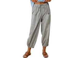 2026-pantalones Lantern Harem Mujer Verano Sueltos Lino Con Bolsillos Pantalones Ankle Ligero