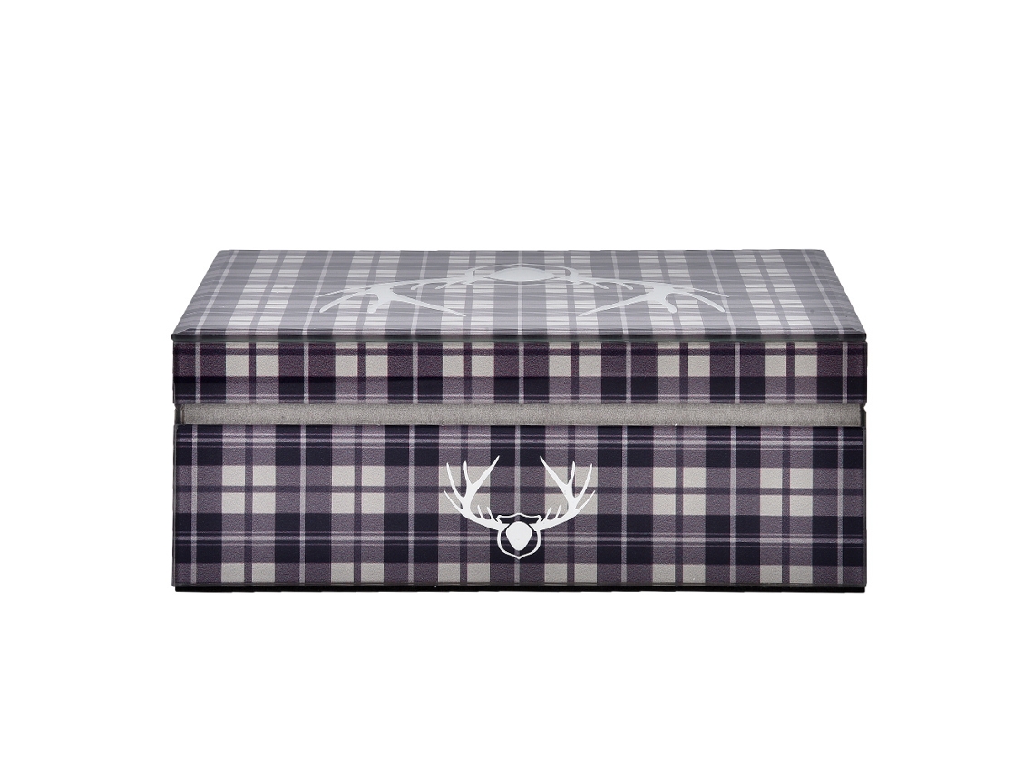 Caja de cristal para guardar anillos y pendientes